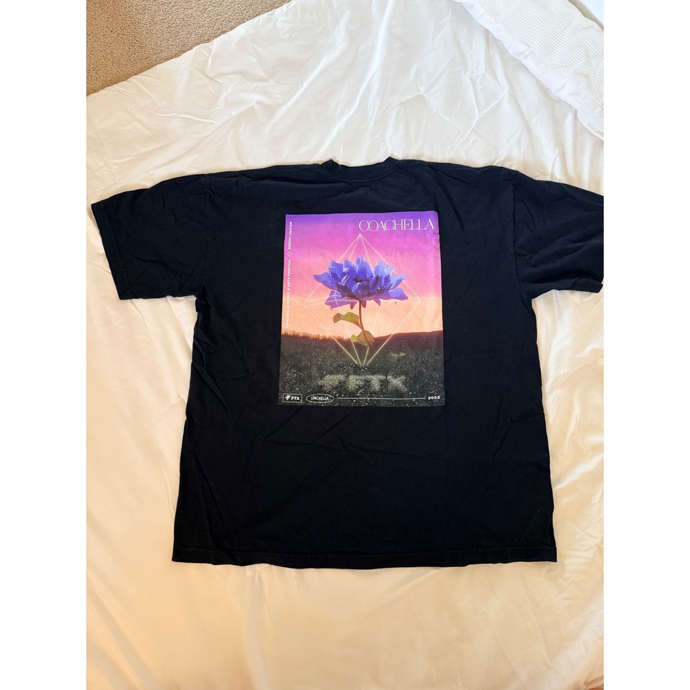 Coachella 2022 FTX Desert Crater Music Festival Graphic T-Shirt Black XL